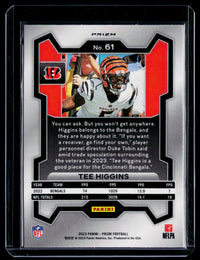 2023 Panini Prizm Football Tee Higgins #61 Cincinnati Bengals - back