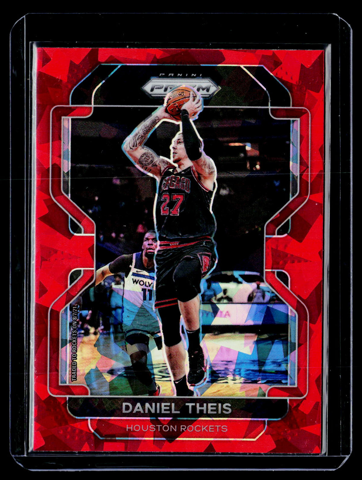 2021-22 Panini Prizm Basketball Daniel Theis #3 Houston Rockets - front