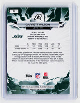 2026 Topps Ripped Football Garrett Wilson #77 New York Jets - back