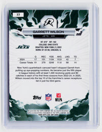 2026 Topps Ripped Football Garrett Wilson #77 New York Jets - back