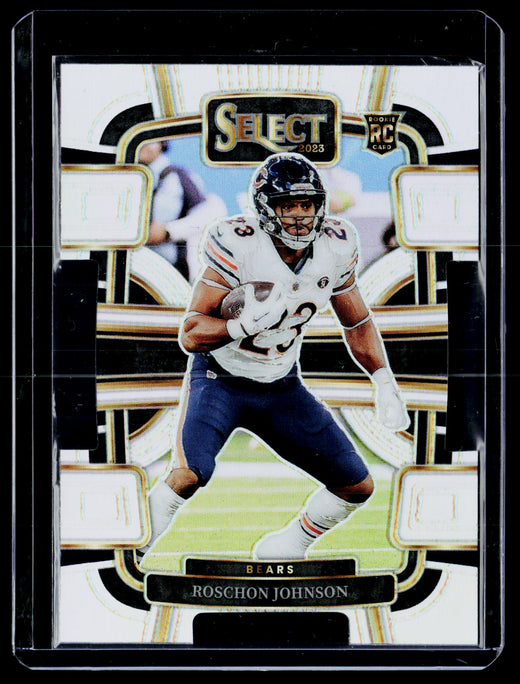 2023 Panini Select Football Roschon Johnson Silver holo Rookie #19 - front