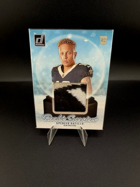2024 Panini Donruss Rookie Swatches Spencer Rattler RC #RHS-SRA - front