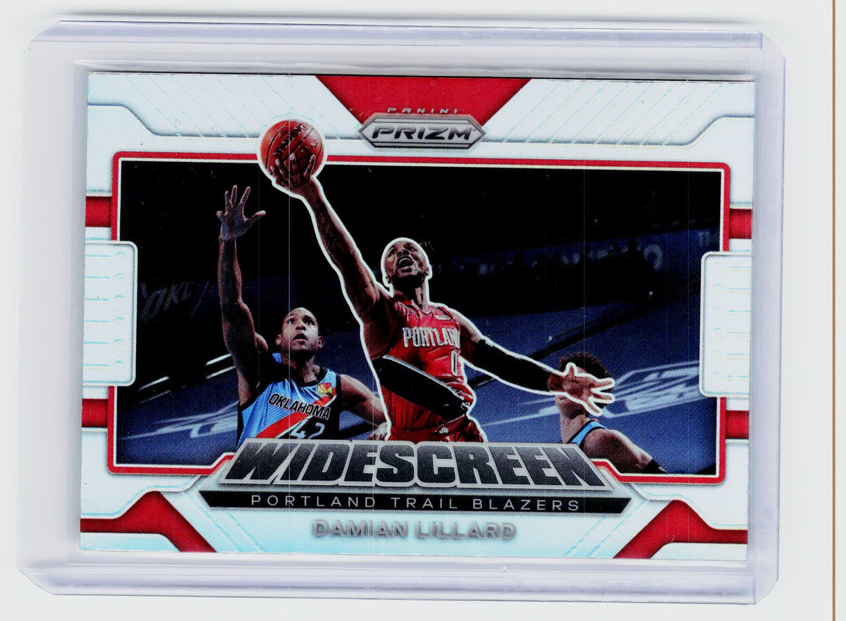  2021-22 Panini Prizm Widescreen Damian Lillard Portland Trail Blazers #6 - front
