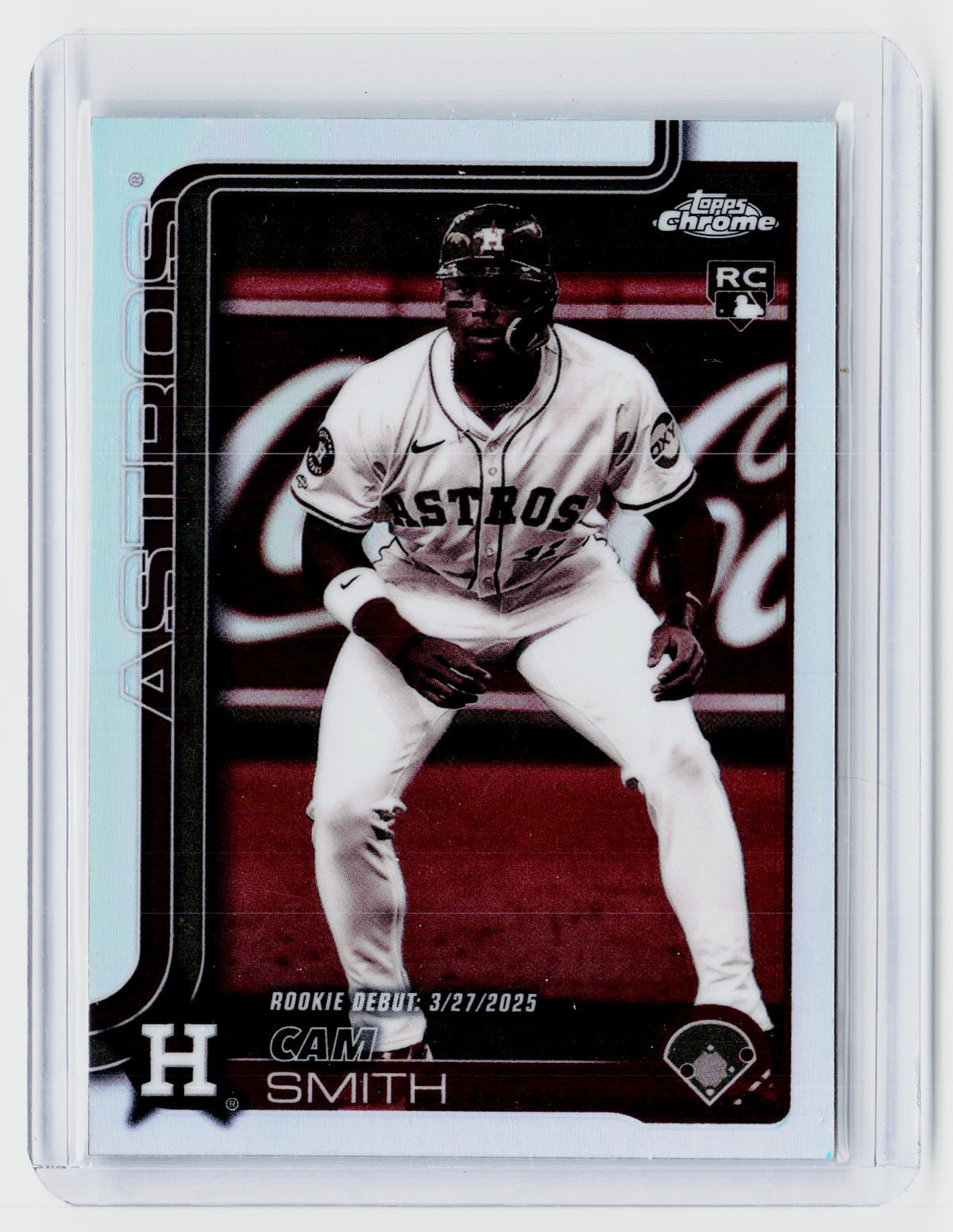 2025 Topps Chrome Update Cam Smith Rookie Debut USC19 Houston Astros - front