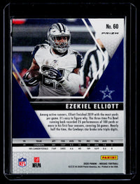 2020 Panini Mosaic Football Ezekiel Elliott Mosaic Reactive Orange #60 - back