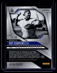 2025 Panini Prizm Baseball Roy Campanella Red Checkerboard #150 /99 - back