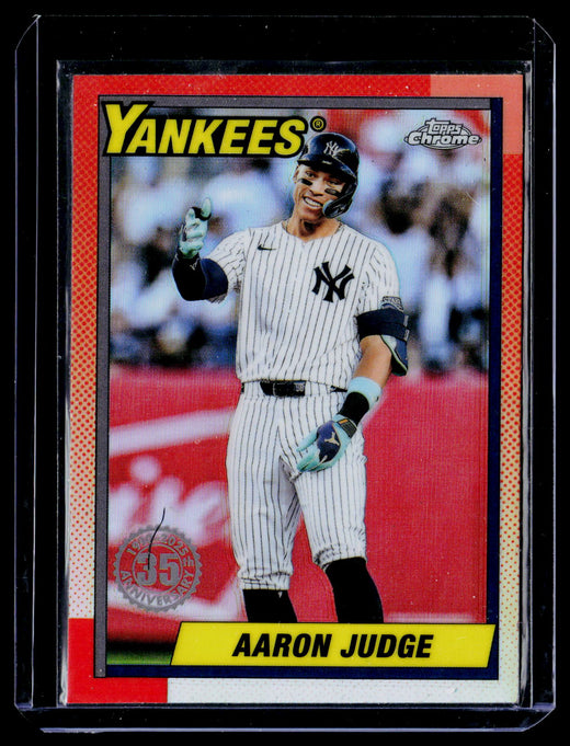 2025 Topps Chrome 1990 Topps Baseball Chrome Aaron Judge Yankees #90CB-11 - front