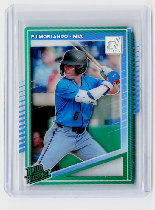 2025 Panini Donruss Baseball Rated Prospect PJ Morlando #168 - front