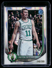 2025 Topps Bowman Chrome Peyton Pritchard Boston Celtics BCV-149 246/399 - front