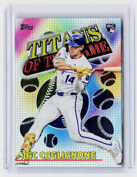 2026 Topps Topps of the Game TOG-12 Jac Caglianone RC Kansas City Royals - front