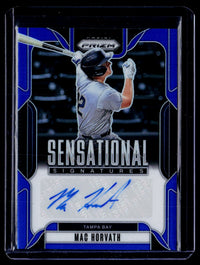 2025 Panini Prizm Baseball Sensational Signatures Mac Horvath Auto #SS-MH /49 - front