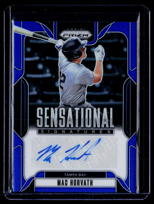 2025 Panini Prizm Baseball Sensational Signatures Mac Horvath Auto #SS-MH /49 - front