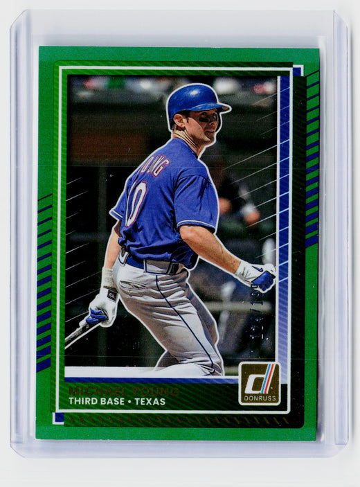 2025 Panini Donruss Michael Young #89 Texas Baseball Card /199 - front