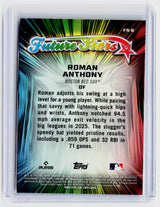 2026 Topps Chrome Future Stars FS-8 Roman Anthony RC Boston Red Sox - back