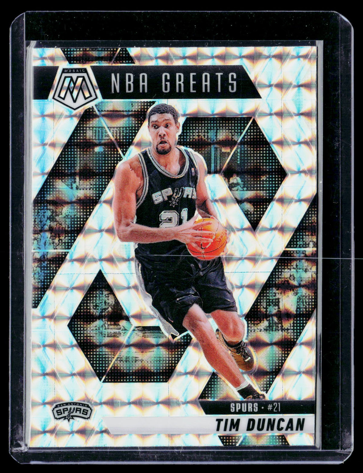 2024-25 Panini Mosaic NBA Greats Tim Duncan #291 San Antonio Spurs - front