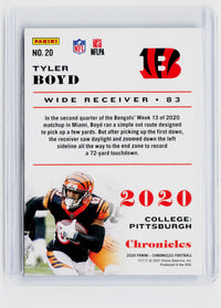 2020 Panini Chronicles Football Tyler Boyd #20 Bengals - back