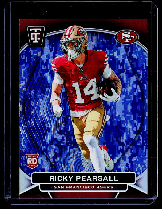 2024 Panini Totally Certified Football Ricky Pearsall Rookie Mirror #163 46/50 - front