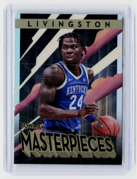 2023 Topps Bowman University Masterpieces Chris Livingston BM-3 Kentucky - front