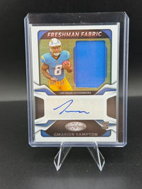 2025 Panini Certified Freshman Fabric Omarion Hampton RC Auto Memorabilia /499 #FBC-OHN - front
