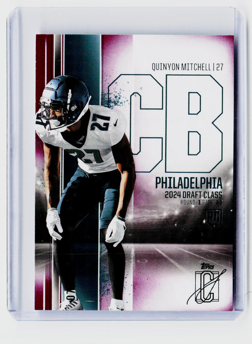 2025 Topps Signature Class Quinyon Mitchell Rookie Card #165 Eagles - front