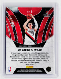 2024-25 Panini Mosaic Basketball Donovan Clingan #6 RC Portland Trail Blazers - back