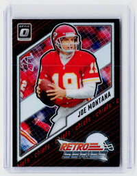 2023 Panini Donruss Optic Retro Series Prizm Joe Montana #16 Kansas City Chiefs - front