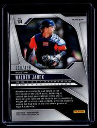 2025 Panini Prizm Baseball Walker Janek #174 Base Prizms Pulsar /499 - back