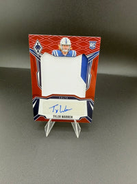 2025 Panini Absolute Rookie Premiere Materials Tyler Warren Auto Memorabilia /99 RPS-TWN - front