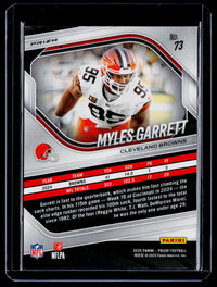 2025 Panini Prizm Football Myles Garrett #73 Cleveland Browns - back