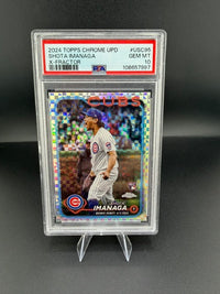 2024 Topps Chrome Update Shota Imanaga RC #USC95 PSA 10 X-Fractor - front