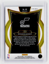 2024-25 Panini Select Basketball Keyonte George Concourse #49 Utah Jazz - back