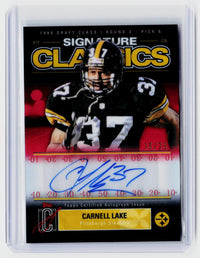 2025 Topps Signature Class Football Signature Classics Carnell Lake Auto /25 - front
