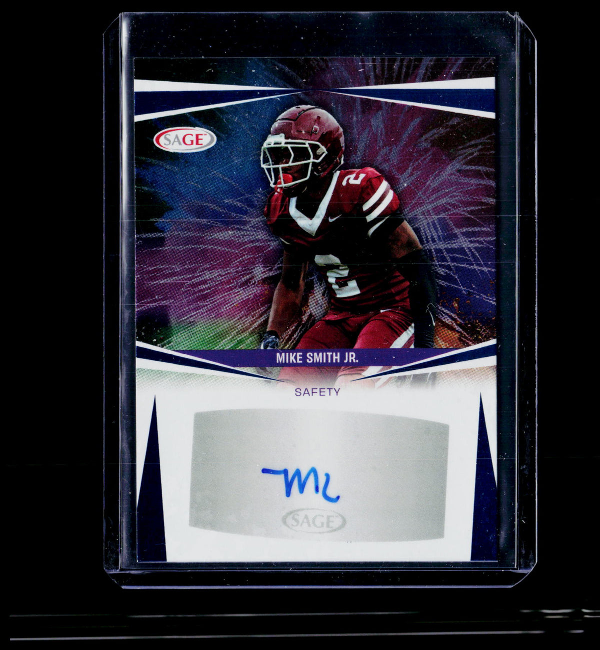 2025 SAGE Collectibles Autograph Mike Smith Jr. Auto Card A-MSJ - front