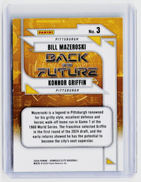 2026 Panini Donruss Elite Back to the Future #3 Bill Mazeroski / Konnor Griffin - back
