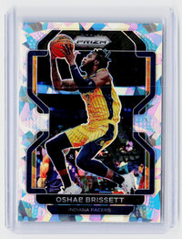 2021-22 Panini Prizm Basketball O'Shae Brissett #138 Ice Indiana Pacers - front