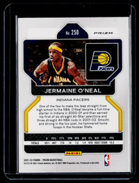 2021-22 Panini Prizm Basketball Jermaine O'Neal Red Prizm #250 - back