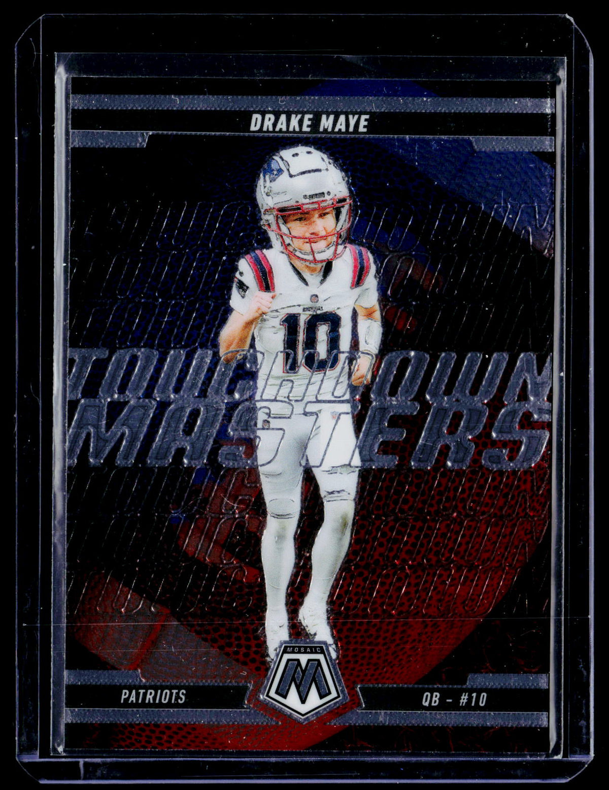 2025 Panini Mosaic Touchdown Masters Drake Maye #9 Patriots Rookie - front