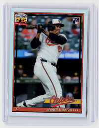 2025 Topps Chrome 1987 Topps Baseball Chrome Samuel Basallo RC #87TBC-17 - front
