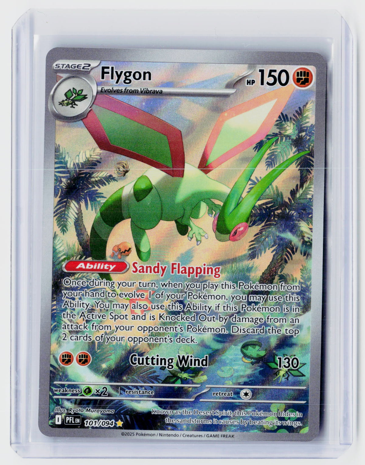 2025 Pokémon TCG Phantasmal Flames Flygon Illustration Rare #101/094 - front