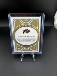 2025 Panini National Treasures Collegiate Campus Treasures Shedeur Sanders #CT-SSS /15 RC - back