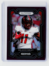 2024 Panini Prizm Draft Picks Malachi Corley #143 Orange Prizm RC 14/75 - front
