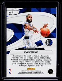 2023-24 Panini Mosaic Basketball Give and Go Green Kyrie Irving #8 - back