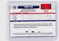 2026 Topps Chrome Refractor #89 Tanner Bibee Cleveland Guardians - back