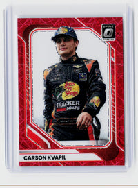 2026 Panini Donruss Racing Carson Kvapil Red Prizm #89 /199 - front