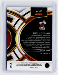 2023-24 Panini Select Basketball Bam Adebayo #142 Miami Heat - back