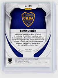 2025 Panini Prizm FIFA Club World Cup Kevin Zenón Rookie Card #39 Boca Juniors - back