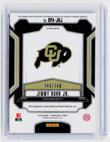 2025 Panini Prizm Draft Picks Draft Picks Autographs Blue Prizm Jimmy Horn Jr. RC Auto /149 - back
