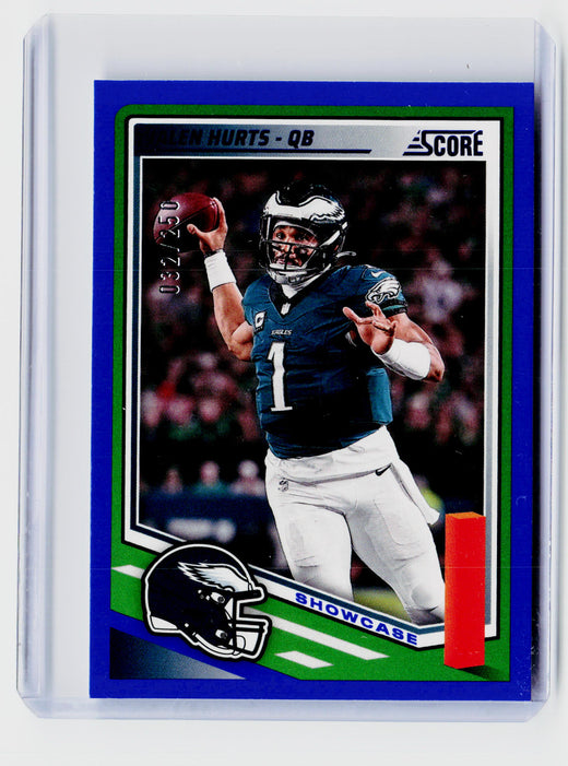 2025 Panini Score Football Jalen Hurts Showcase #84 03/25 - front