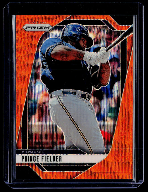 2025 Panini Prizm Baseball Prince Fielder Orange Wave Prizm #59 10/49 - front