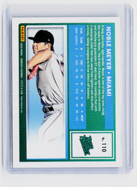 2025 Panini Donruss Baseball Rated Prospect Noble Meyer #110 Stars /250 - back